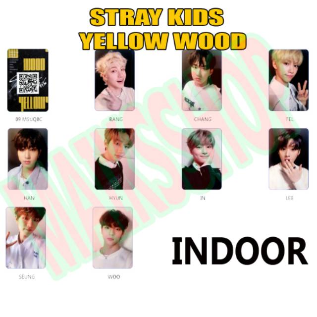 Stray Kids Cle 2 Yellow Wood Photocard Kpop