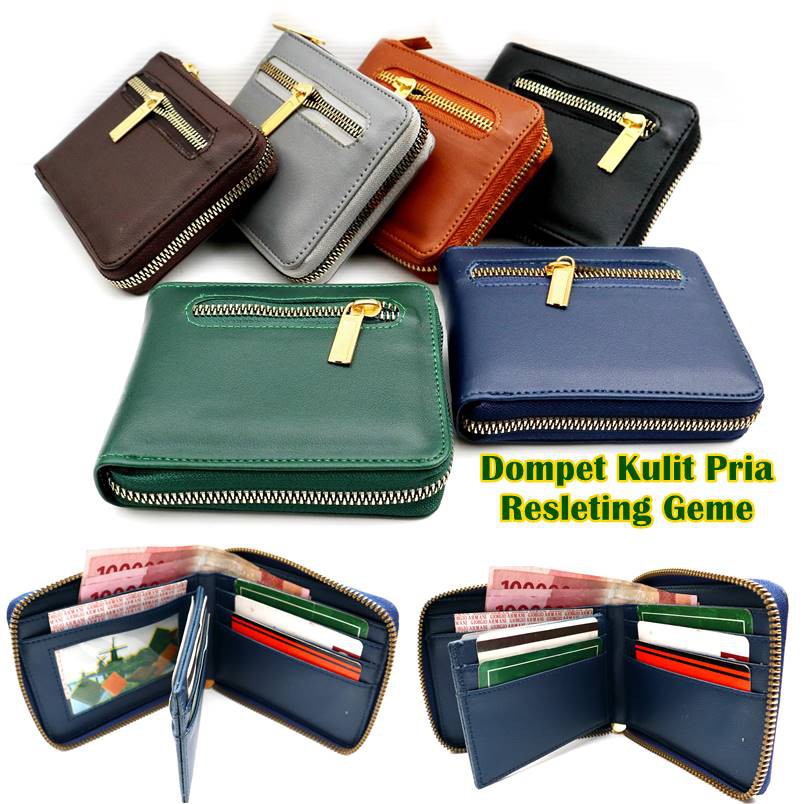 Dompet Kartu Pria Resleting Geme