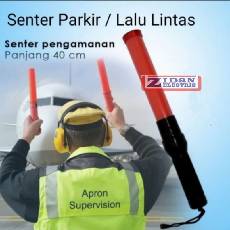 Senter Parkir / Senter Polisi / Tongkat Parkir / Senter Led Lalu Lintas