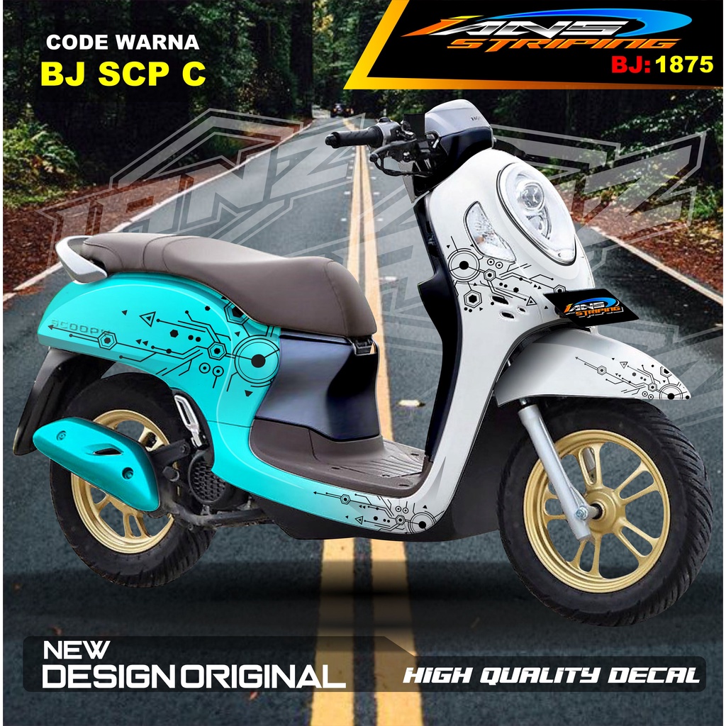 DECAL STICKER FULL BODY SCOOPY / STICKER ALL NEW SCOOPY / STIKER FULL BODY SCOOPY TERMURAH / STIKER MOTOR SCOOPY / STIKER MOTOR