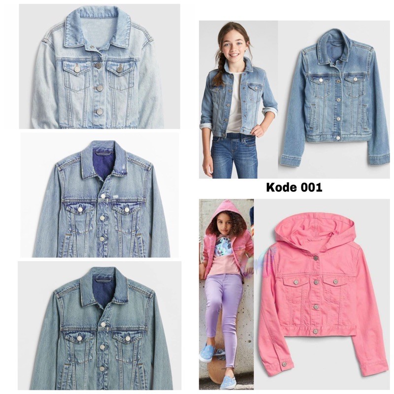 Jaket Denim Jeans Anak Perempuan GAP