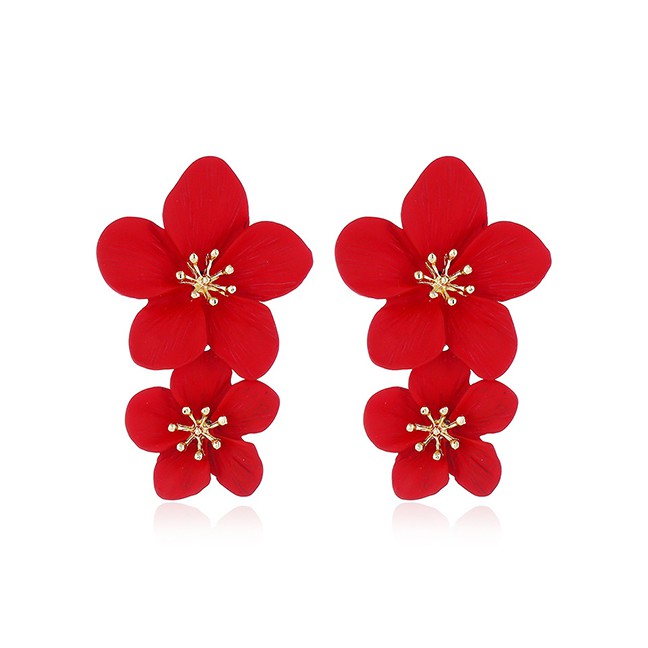 LRC Anting Tusuk Fashion Flower Spray Earrings F4930X