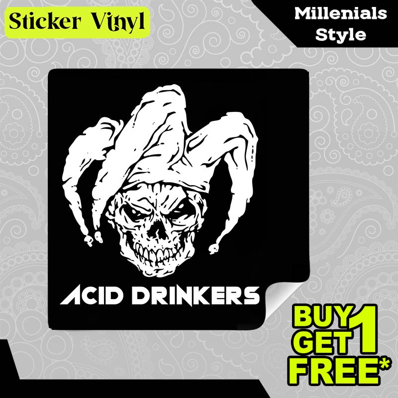 

Stiker Sticker Acid Drinkers Gambar Unik Desain Keren dan Kekinian Aesthetic Bahan Vinyl Satuan Anti Air