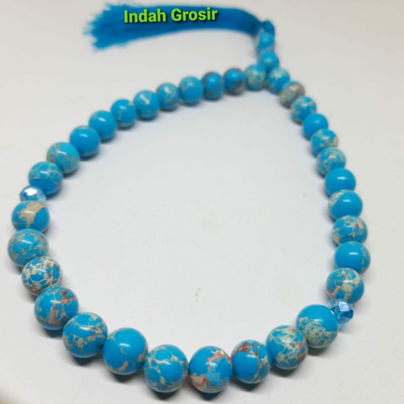 TASBIH BATU PIRUS NIVADA 8MM 33BUTIR NATURAL