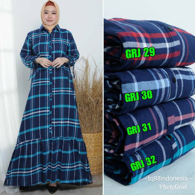 Gamis rempel/gamis flanel/gamis flanel jumbo/gamis serut/gamis jumbo/gamis rempel jumbo