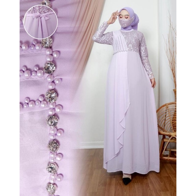 Realpict gamis mikayla//Dress lebaran terbaruu//gamis lebaran//gamis modern //gamis terlariss