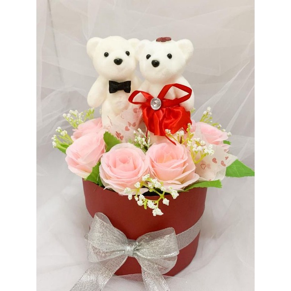 

Box Bucket Bunga Beruang Kado Hadiah Box Bunga Box Boneka