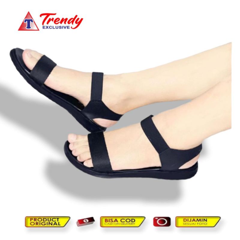 sandal cewek trendy / sandal cewek terbaru / sandal cewek kekinian / sandal teplek / sandal pesta