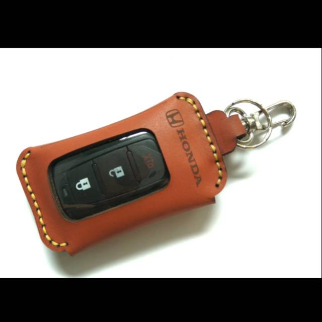 Dompet Remote mobil kulit asli logo Honda