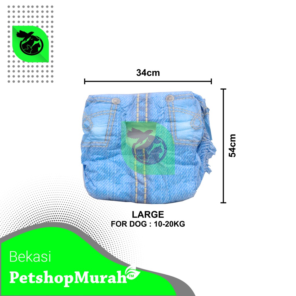 Popok Pampers Anjing Kucing Pet Soft Disposable Diapers Satuan