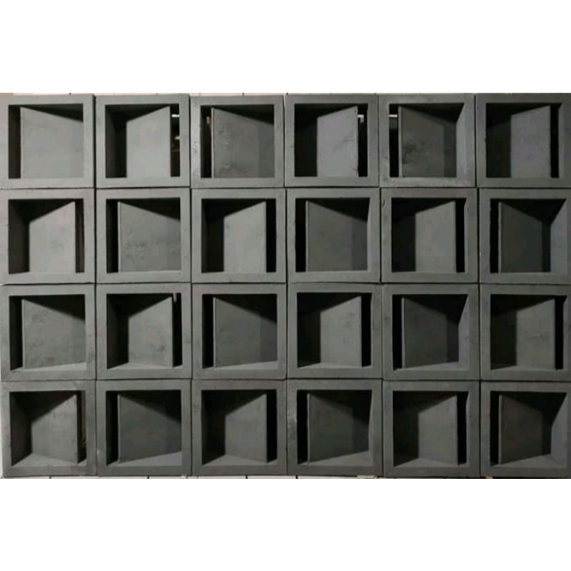 ROSTER VARIAN//DEKORASI//PAGAR//DINDING//HALAMAN//BETON//MINIMALIS//HITAM/ESTATIC//GLASS//