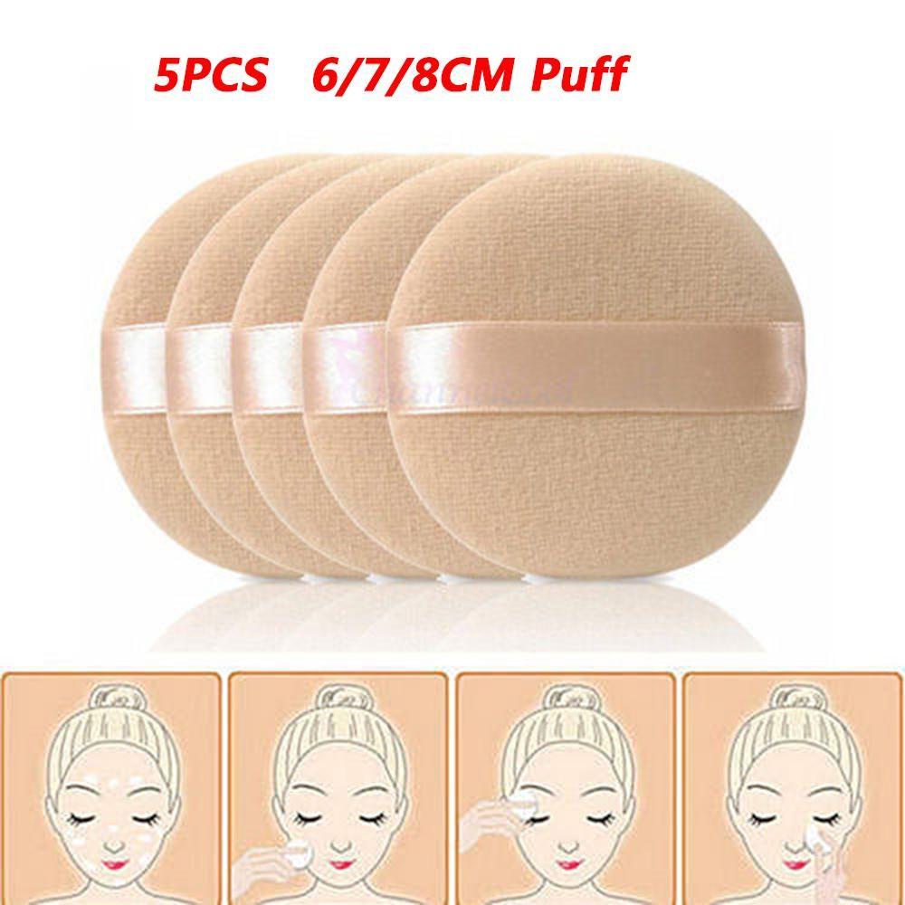 5pcs Spons Puff Bentuk Nanas Untuk Foundation / Bedak