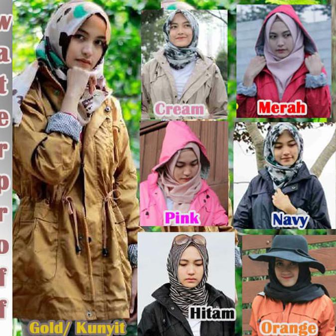 Diorderr Jaket Wanita Waterproof | Jaket Parka Waterproof | Jaket Waterproof Terlaris