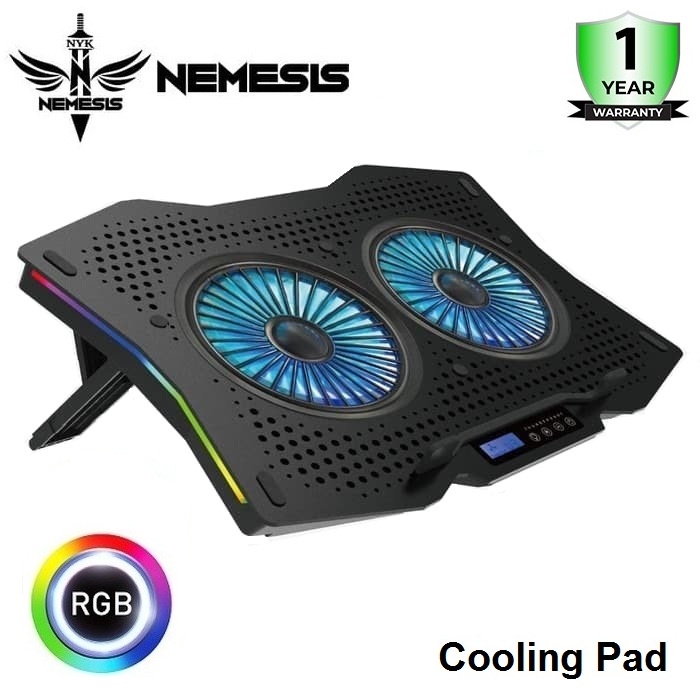 Kipas Laptop Gaming Notebook Cooling Pad NYK Nemesis X-6 Thunderstorm