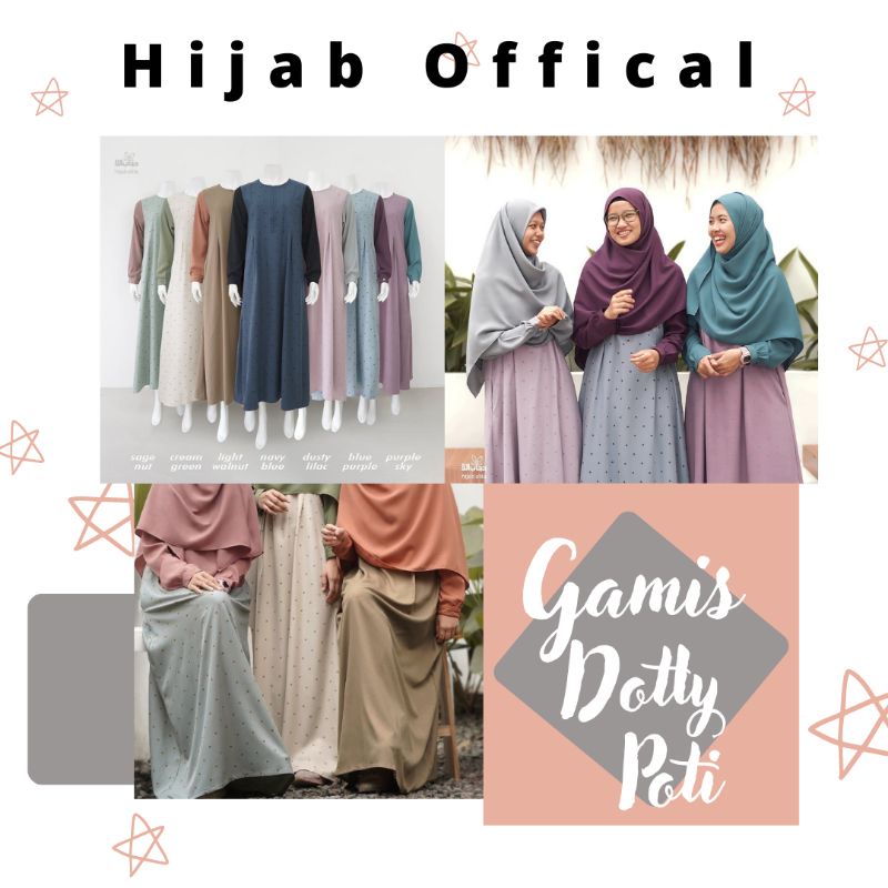 Gamis Dotly Poti Hijab Alila