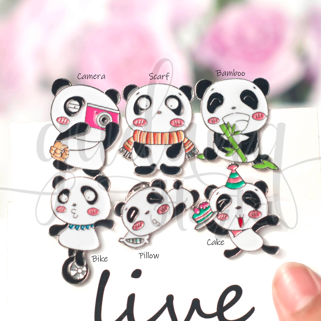 Pin Panda Camera Cake Pillow Bamboo Bros Tas Lucu Unik GH 208223