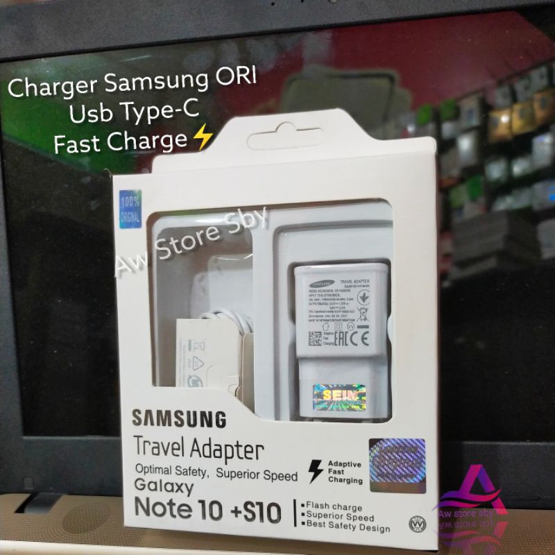 CHARGER SAMSUNG USB TYPE C FAST CHARGING 2A SAMSUNG A11/ M11/ A12/A22/A02S/A20/A30/A50/A20S/A50S