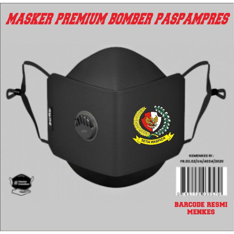 Masker Bomber PASPAMPRES Premium Ventilator