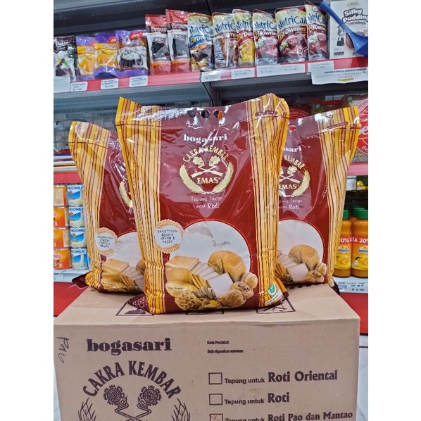 

Tepung cakra kembar emas Roti 5kg
