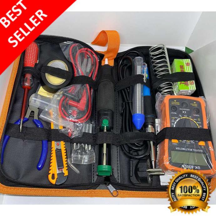 SOLDERING IRON PERALATAN TOOLKIT SOLDER/SOLDIER/SODER LISTRIK ELEKTRIK