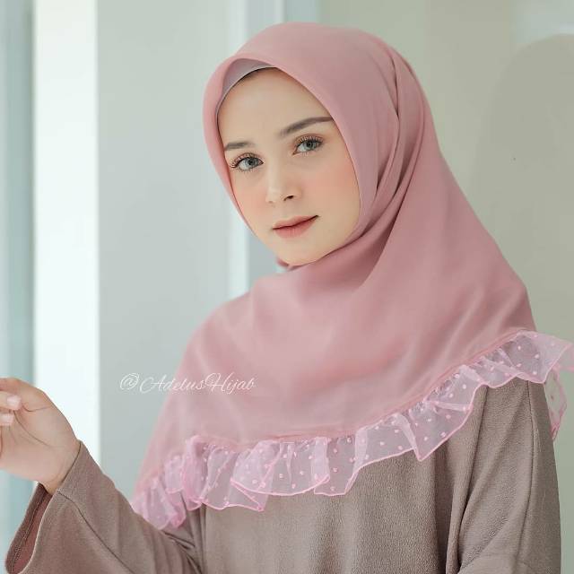 Hijab Rempel Dotty / Hijab Segi Empat Rempel Dotty Special Adelus