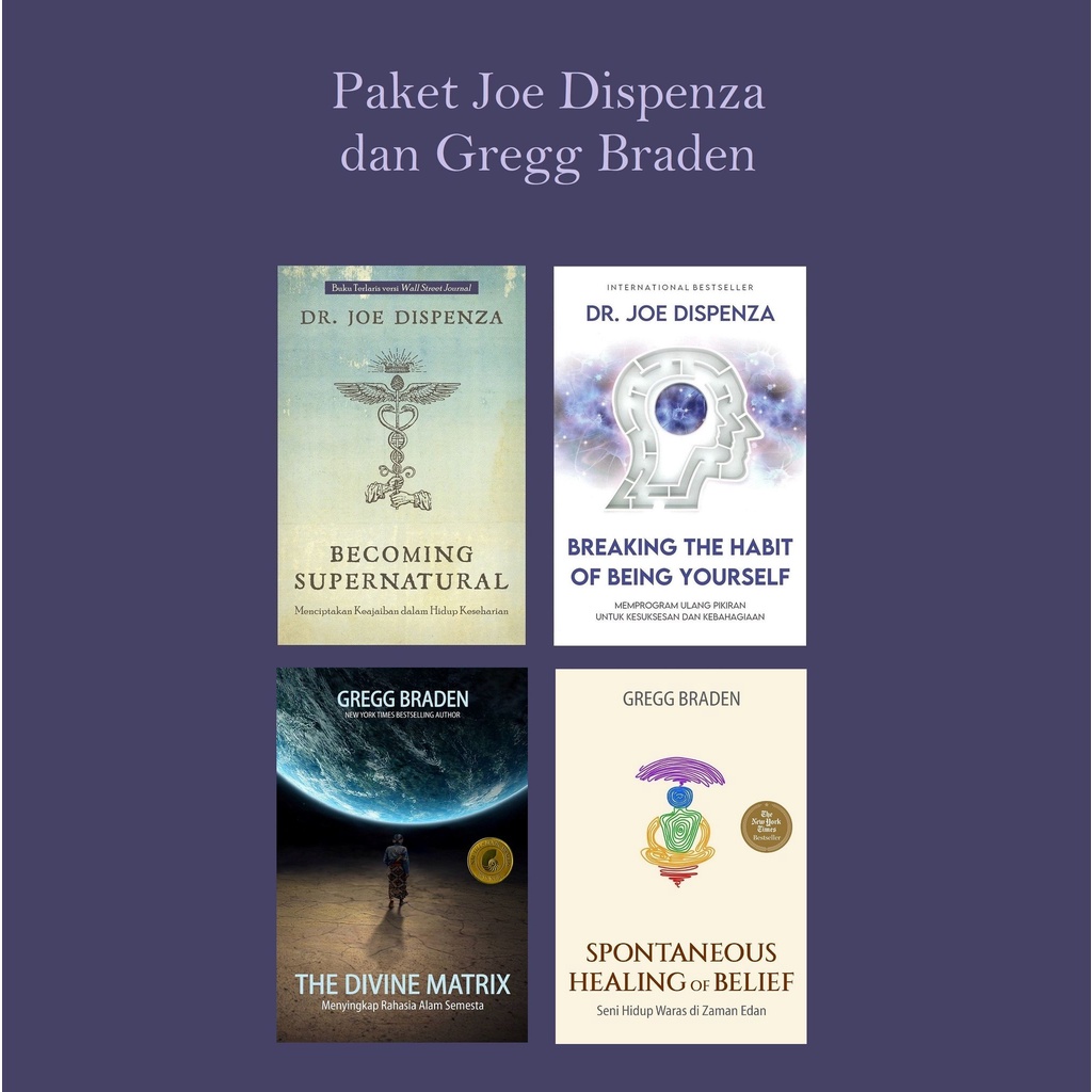 Paket Joe Dispenza dan Gregg Braden