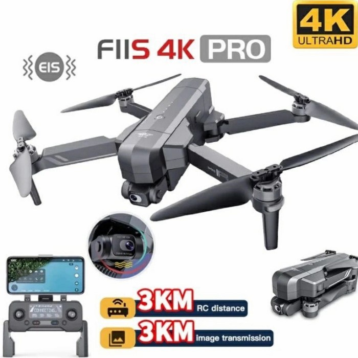 {adenastore} Cod drone gps murah lipat sjrc f11 pro 4k 2axis gimbal plus eis - f11s 4k 3km Diskon