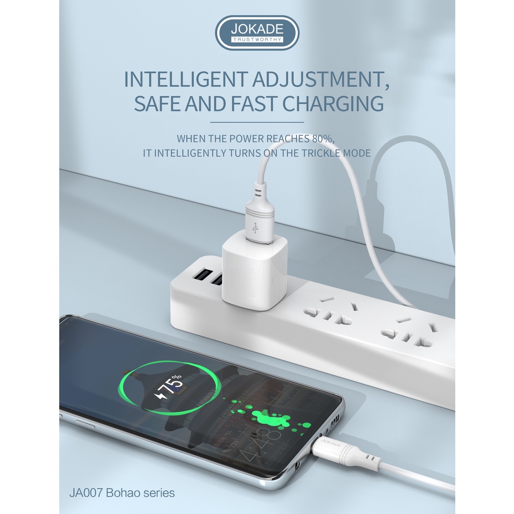 JOKADE JA007 Kabel Data MICRO USB Android 200cm Fast Charging 3A 2M