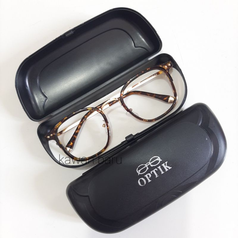Box Kacamata / Tempat Kacamata 1-Optik Hitam