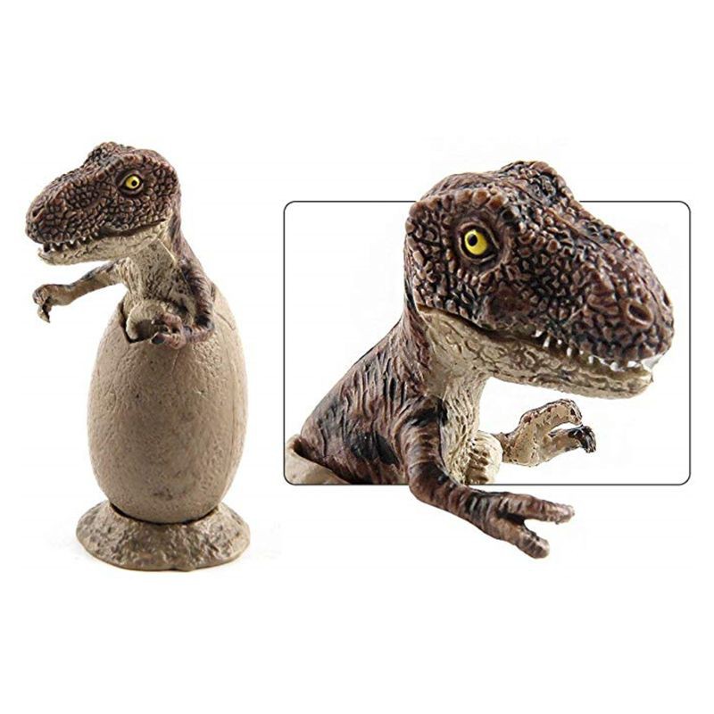 Mary 3pcs/Set Mini Hatching Dinosaur Egg Kids Toy Growing Dinosaur Baby Action Figure