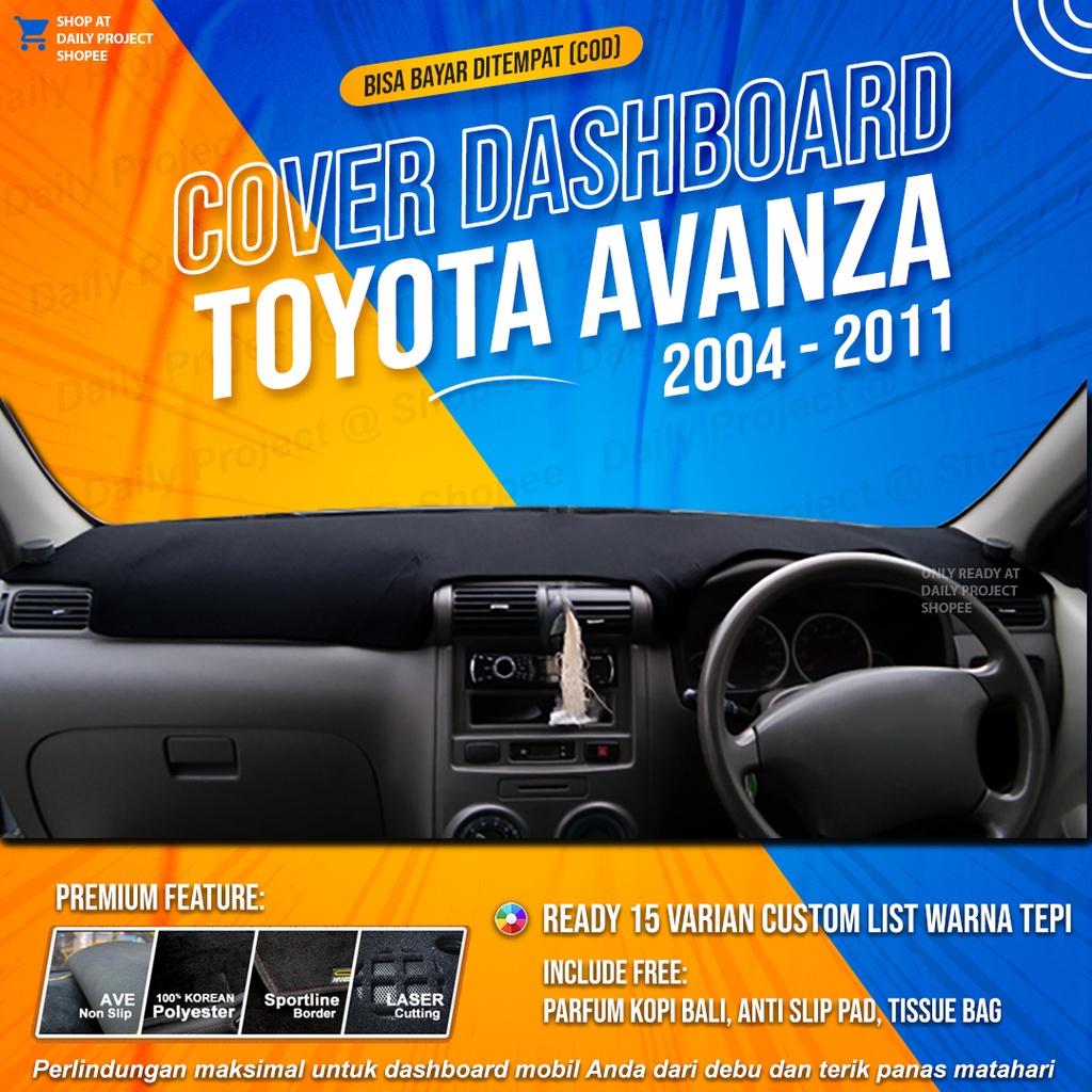 New Han Cover  Dashboard Avanza 2004-2011 Cover Pelindung Dashboard Toyota Avanza Lama Cover Dashboa