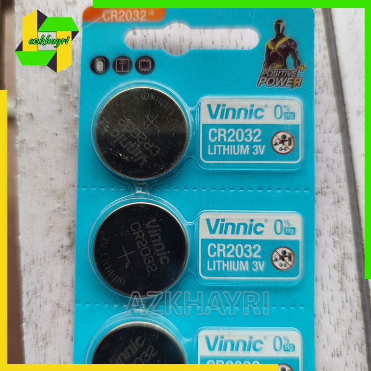 Baterai Vinnic CR2032 CR2025 CR2016 2032 2025 2016 Batre Battery Ori