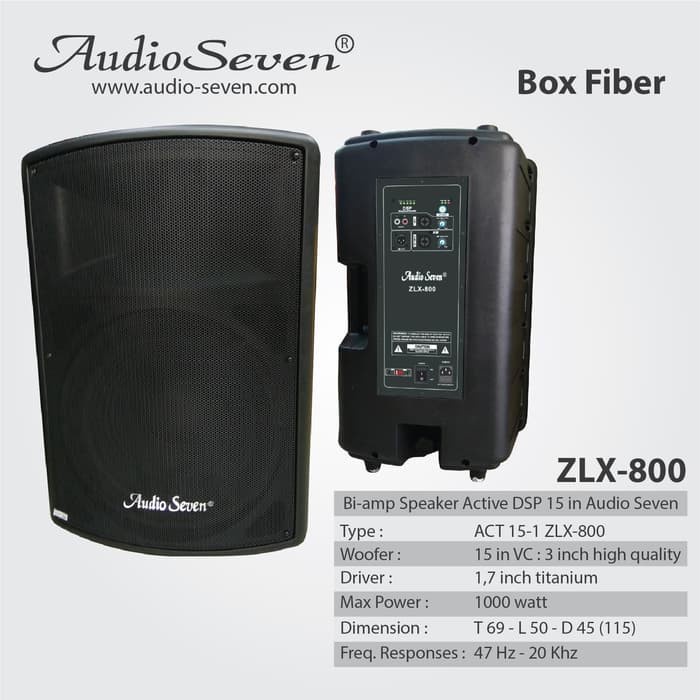 Promo Murah  Speaker Aktif Audio Seven 15 Inch 15-1 ZLX-800 Original no HUPER JBL