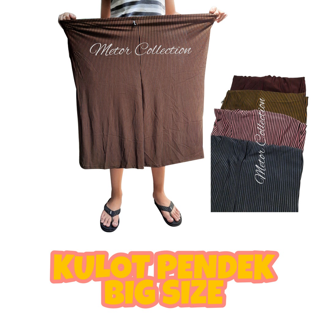 Celana kulot pendek wanita Kulot pendek BIG SIZE jumbo Celana kulot pendek Jersey Kulot wanita JUMBO