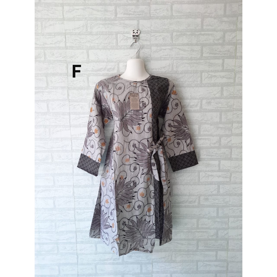 tunik dress batik kerja  seragam batik kerja