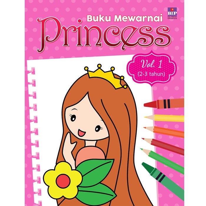 Buku Mewarnai Princess Vol.1