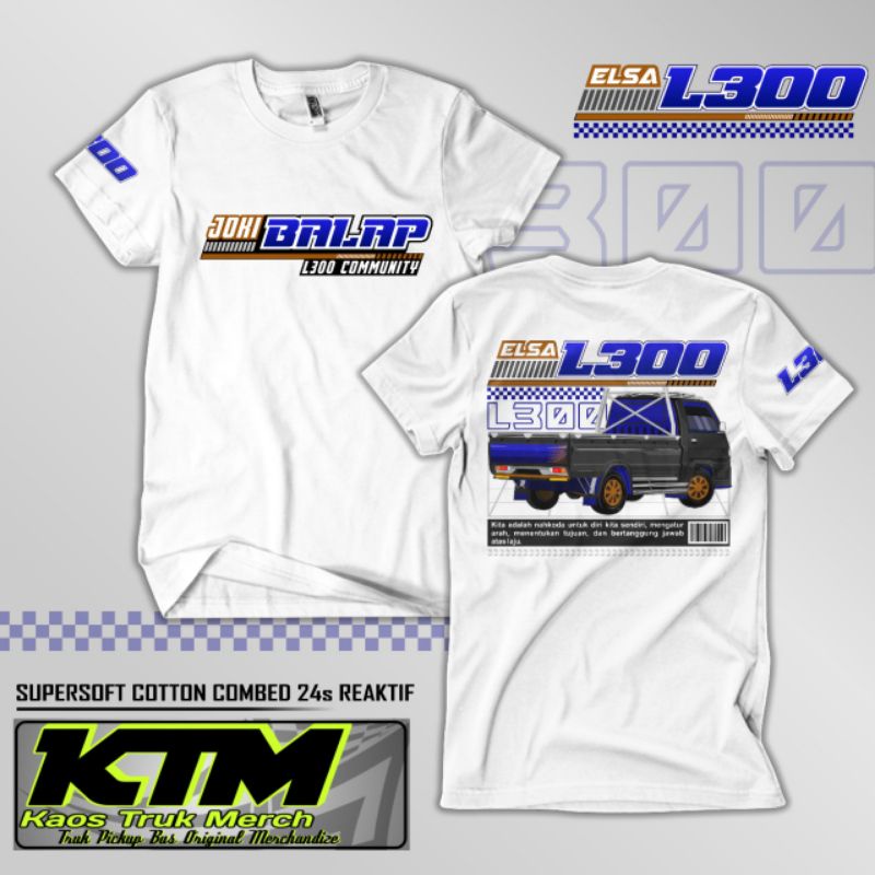 Kaos Pickup L300 / Kaos Joki Balap Pickup Elsa L300 / Kaos Pickup Mania Atasan Pria