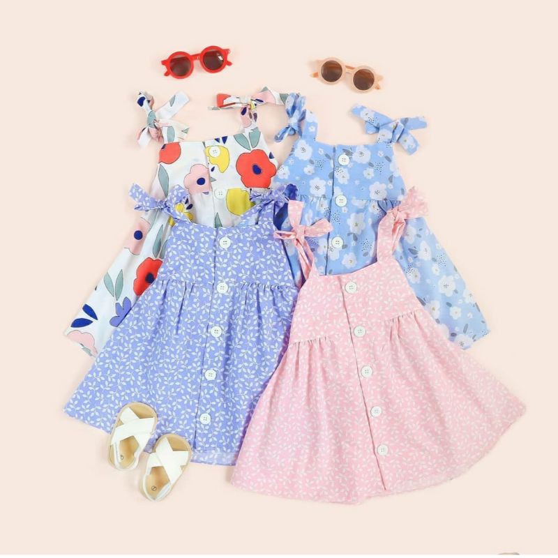 Dress Anak Perempuan 12-18 Bulan/Baju Terusan Anak/Dress Anak Lucu/Dress Bayi Perempuan
