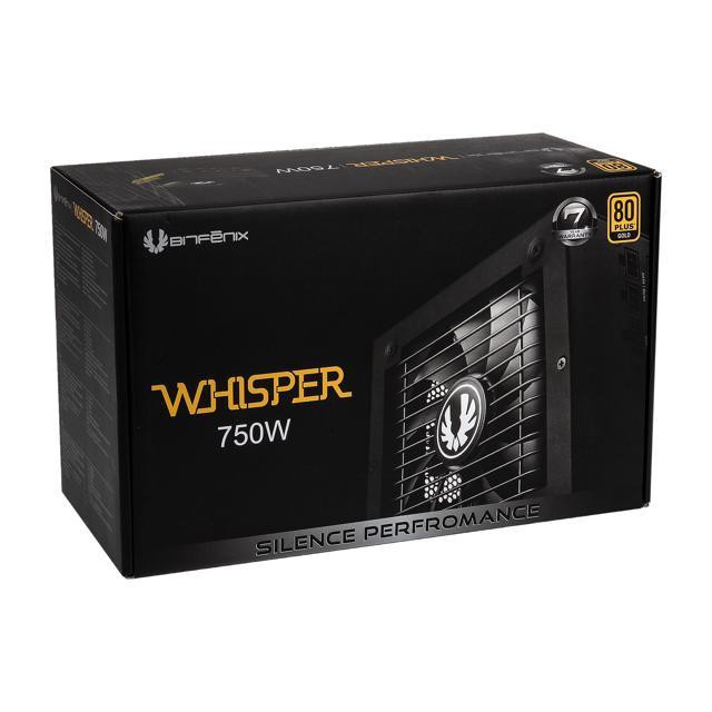 POWER SUPPLY BITFENIX WHISPER 750w 80+ GOLD FULL MODULAR