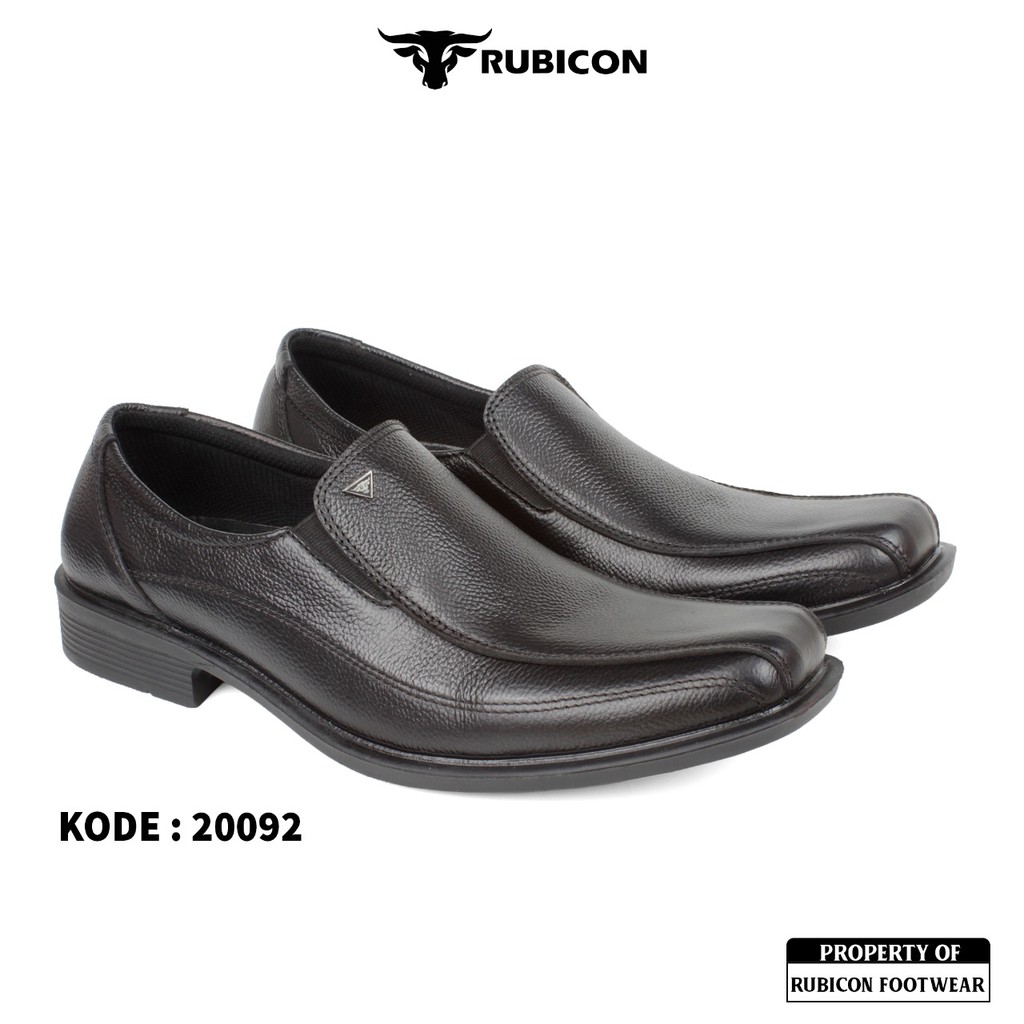 SEPATU PANTOFEL PRIA RUBICON TALI SEPATU FORMAL KERJA KANTORAN KULIT ASLI HARGA TERJANGKAU 39-43