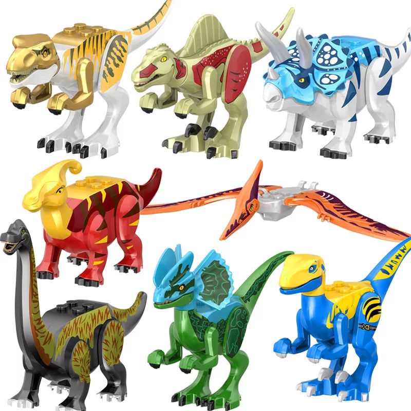 Mainan figure Dinosaurus Spinosaurus triceratops dilophosaurus Losepack miniatur pajangan