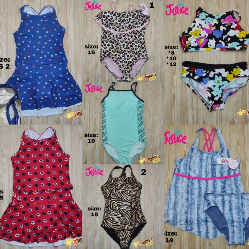 baju renang anak justice & hanna anderson