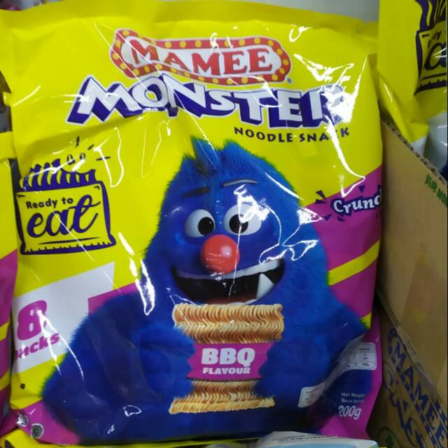 

Mamee monster noodle snack bbq / chicken 200gr