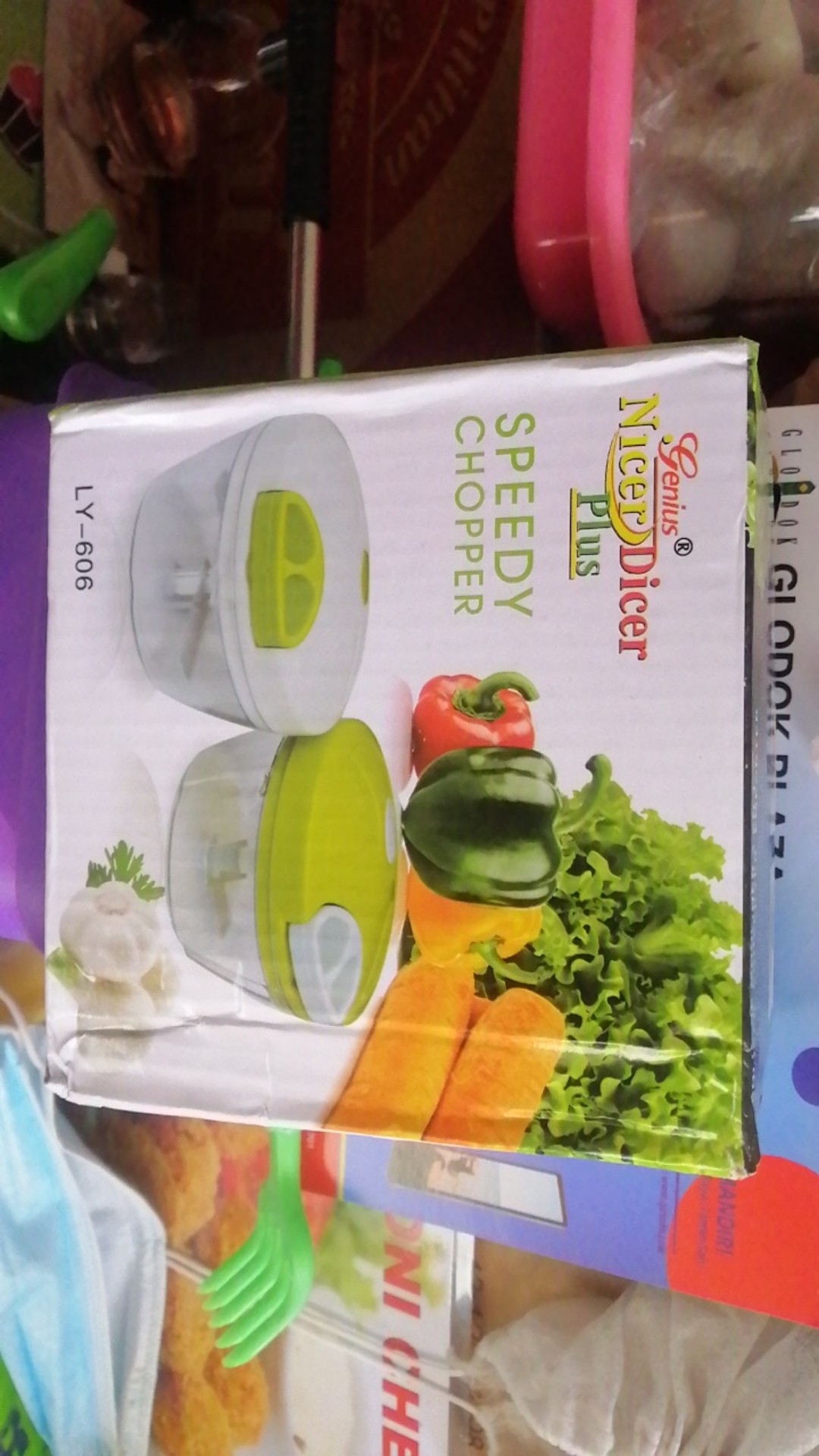 Grinder Mixer Serbaguna Genius Nicer Dicer Plus 3 Mata Pisau / Blender Cincang Daging, Bumbu, Bawang