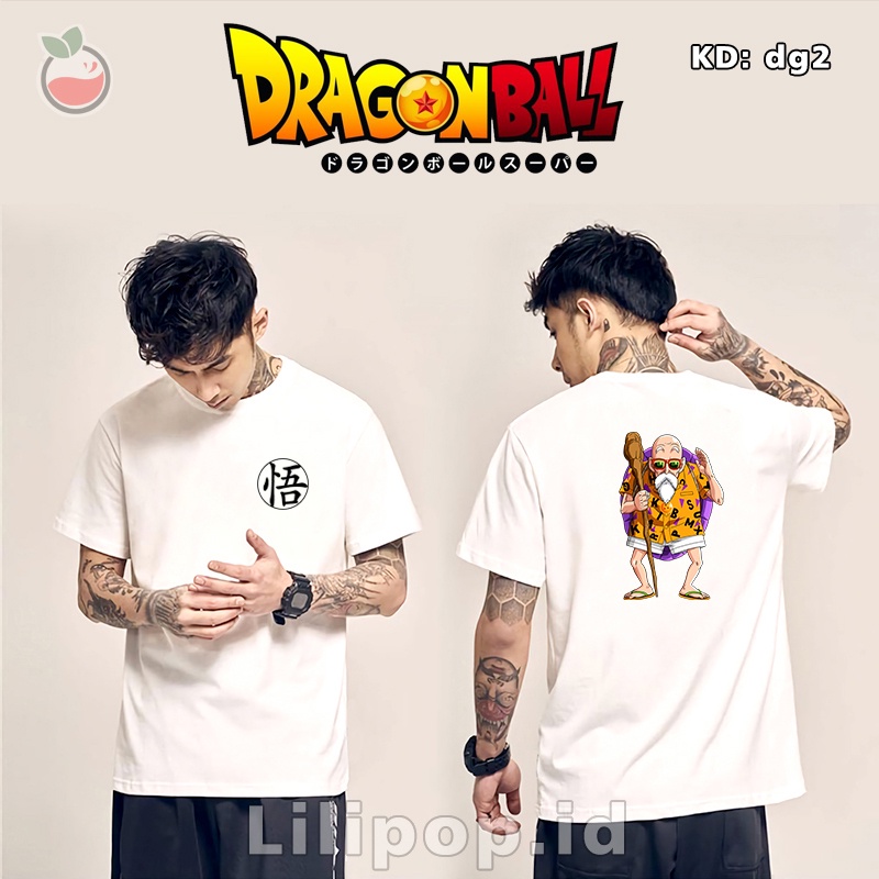 Lilipop Kaos Pria Dragon Ball Baju Distro Basic Tshirt Kasual