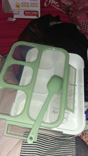 Lunch Box Sekat 3 Yooyee 633 Anti Tumpah Yooyee Mini  Sekat 3 Lunch Box