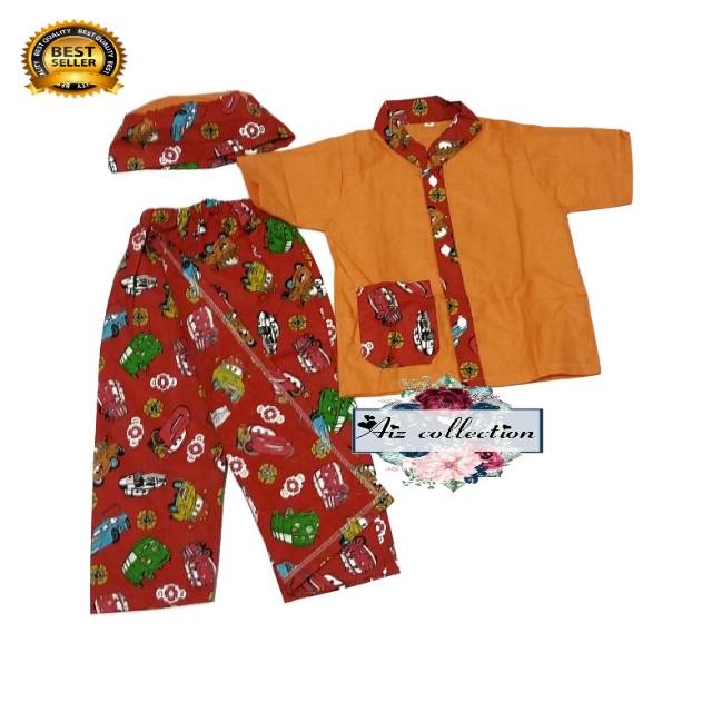 pakaian anak laki laki baju kokoh untuk anak usia 2-5 thn