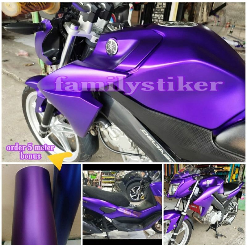 Skotlet Ungu Sticker Ungu Skotlet Stiker Warna Ungu Crom Doff Sekotlet Motor Ungu Candy