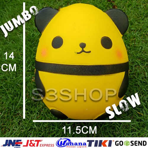 Squishy Jumbo Panda Egg Kuning