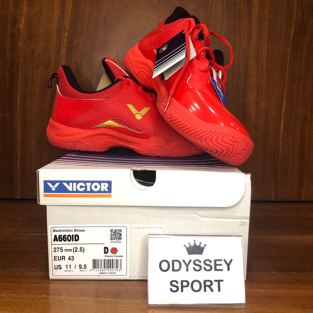 Sepatu Badminton Victor A660 ID D (Cherry Tomato) C (Black) 100% ORIGINAL